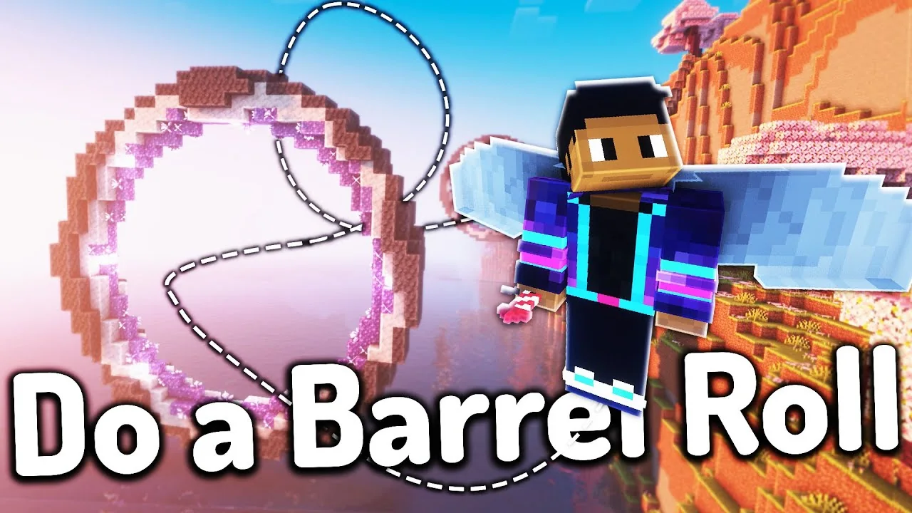 Elytra barrel-roll flight visual for Do a Barrel Roll Mod